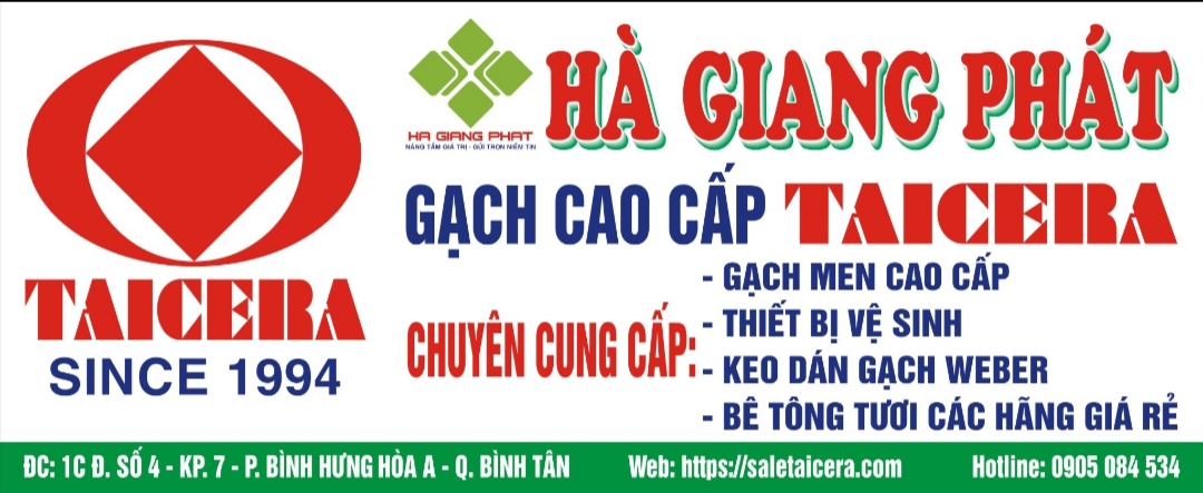 ĐẠI LÝ CẤP 1 TAICERA TẠI TỈNH ĐỒNG THÁP