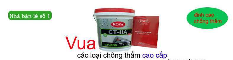 ĐẠI LÝ CHỐNG THẤM TƯỜNG KOVA CT-11A PLUS TƯỜNG