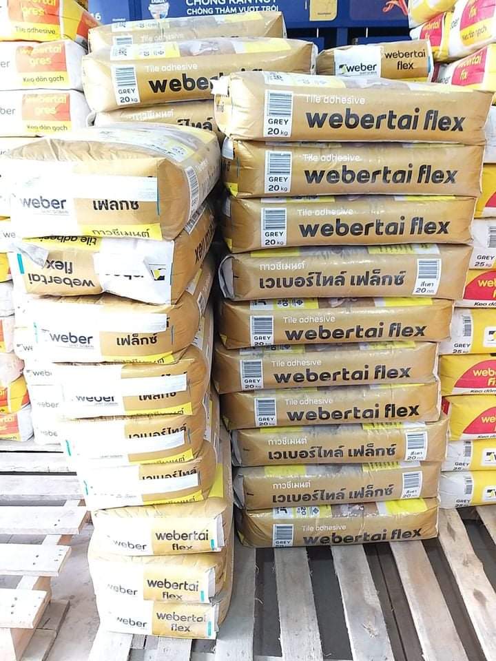 WEBER TAI FLEX: Keo dán gạch có ĐỘ ĐÀN HỒI CAO