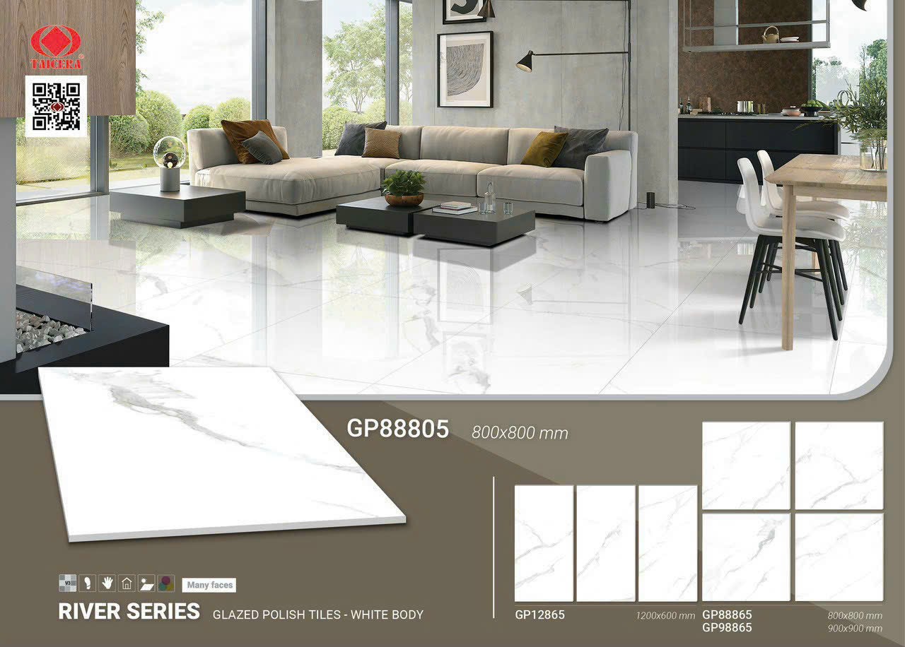 GẠCH TAICERA 90X90 GP98085 XƯƠNG TRĂNG